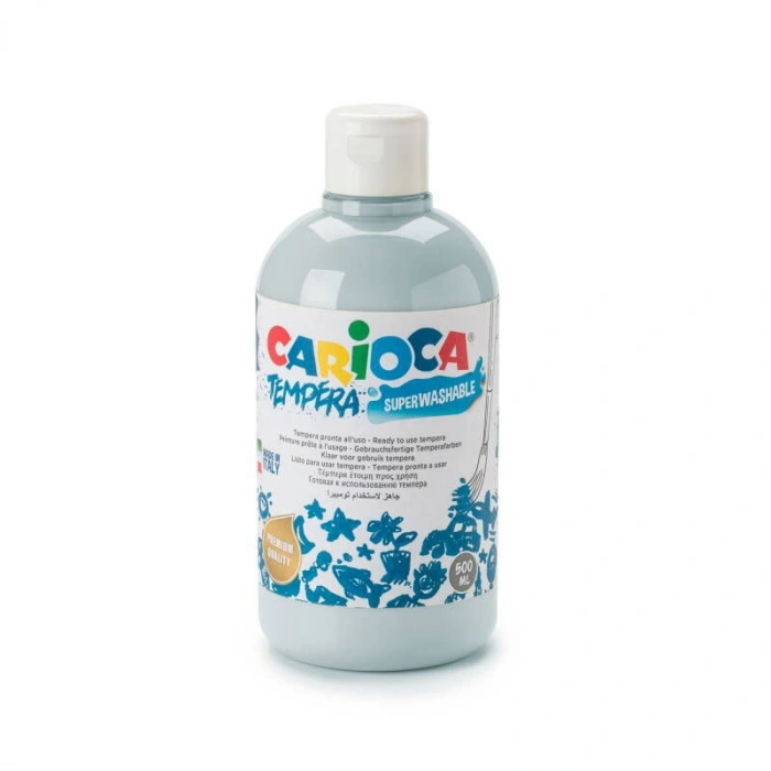 Carioca Tempera Yıkanabilir Poster Boya 500 ml. METALİK GÜMÜŞ