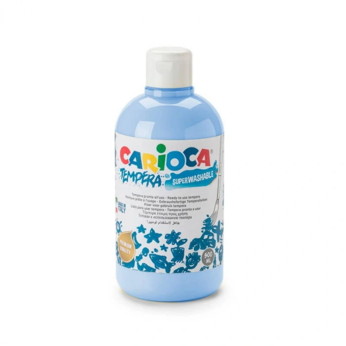 Carioca Tempera Yıkanabilir Poster Boya 500 ml. AÇIK MAVİ