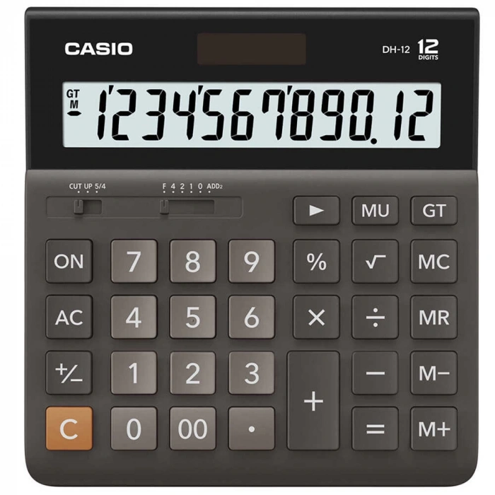 Casio DH12 Hesap Makinesi 12 Hane Pilli ve Güneş Enerjili