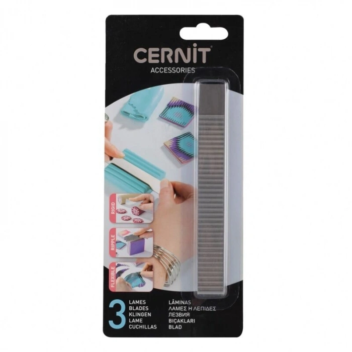 Cernit Cutter Polimer Kil Kesme Bıçakları 3lü Set (Sert, Esnek ve Tırtıklı)