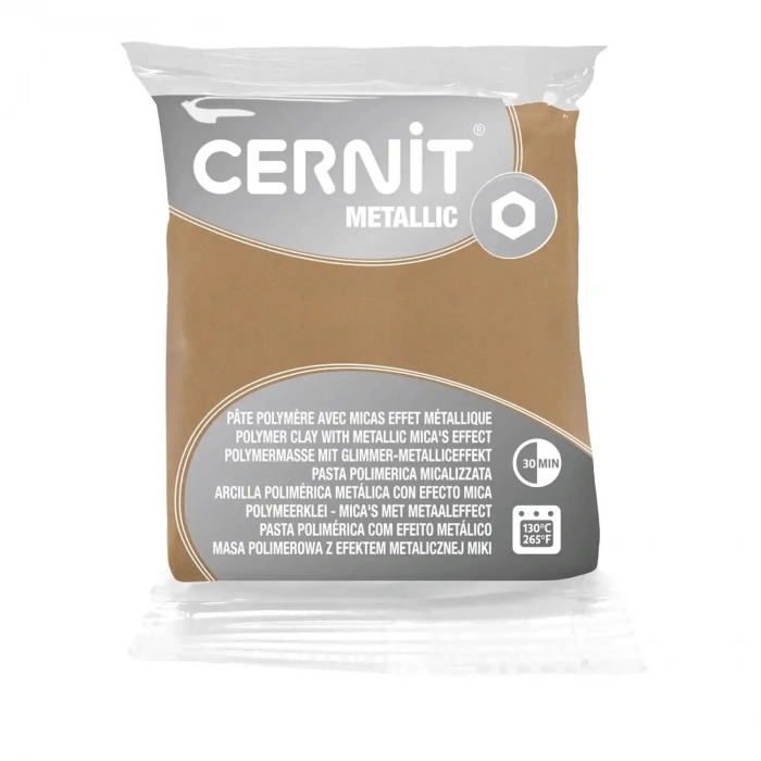 Cernit Metallic Polimer Kil 56 g Champagne
