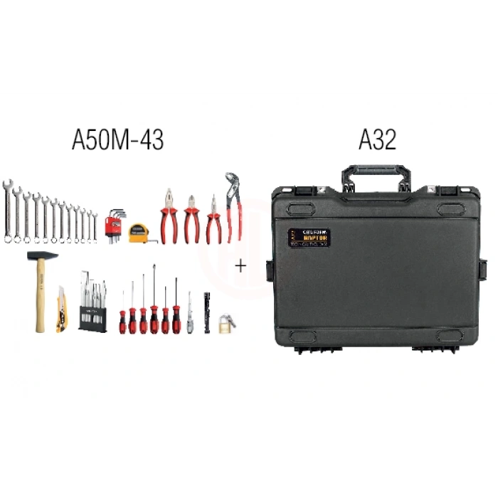 Ceta Form 43 Parça Mekanikçi Alet Seti (A32 Çanta İçinde)