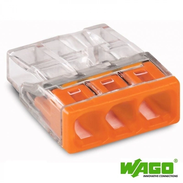 Çetsan Wago Buat Klemens Alev İletmez (1,0 - 2,5 Mm²) Halogen Free (Hf) 3 Kutuplu