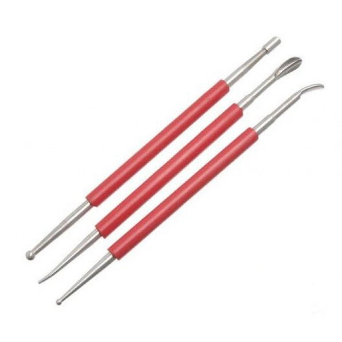 Çift Yönlü Pirinç Kabartma Seti 3lü