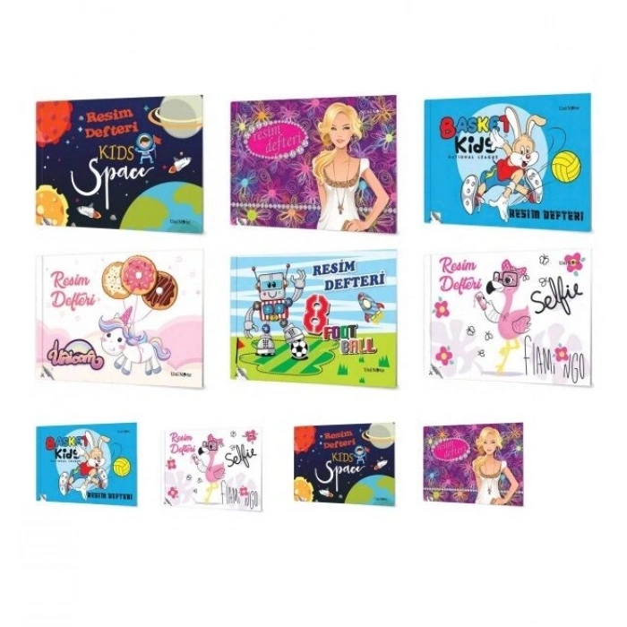 Çınar Dikişli Perforajlı (Koparılabilir) Resim Defteri Küçük Boy 15x22 cm. 40 yaprak