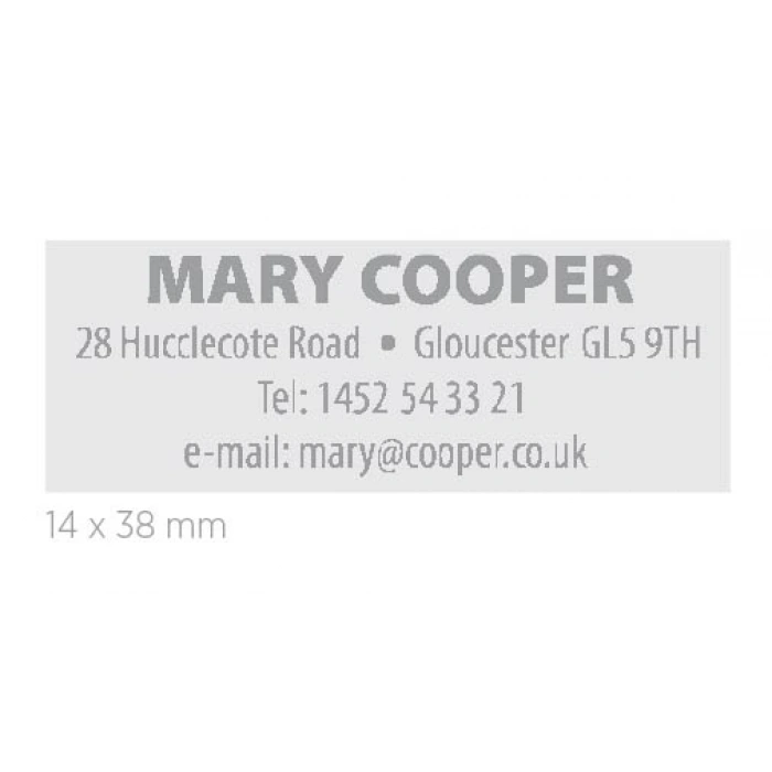 COLOP PRINTER C20 KIRMIZI KASA SİYAH KEÇE - 14X38MM