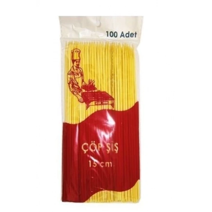 Çöp Şiş 15 cm ( 100 Adet )