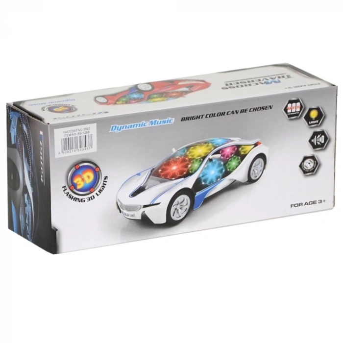 Ctoy Oyuncak 3D Işıklı Pilli Ve Sesli Araba