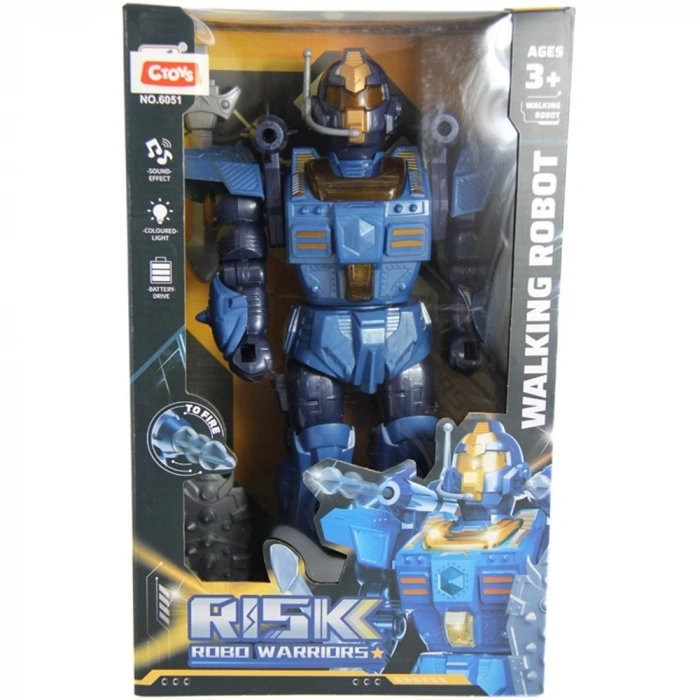 Ctoy Oyuncak Işıklı Sesli Ok Atan Ve 360 Derece Dönen Robot CTOY-6051