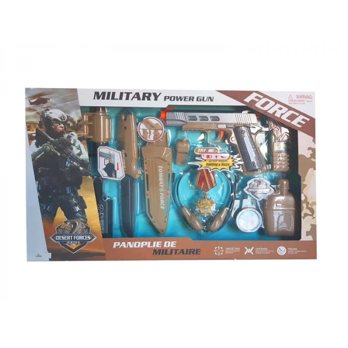 Ctoy Oyuncak Kutulu Bıçak Ve Dürbünlü Asker Seti