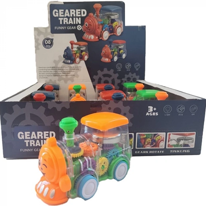 Ctoy Oyuncak Işıklı Sesli Şeffaf Tren 