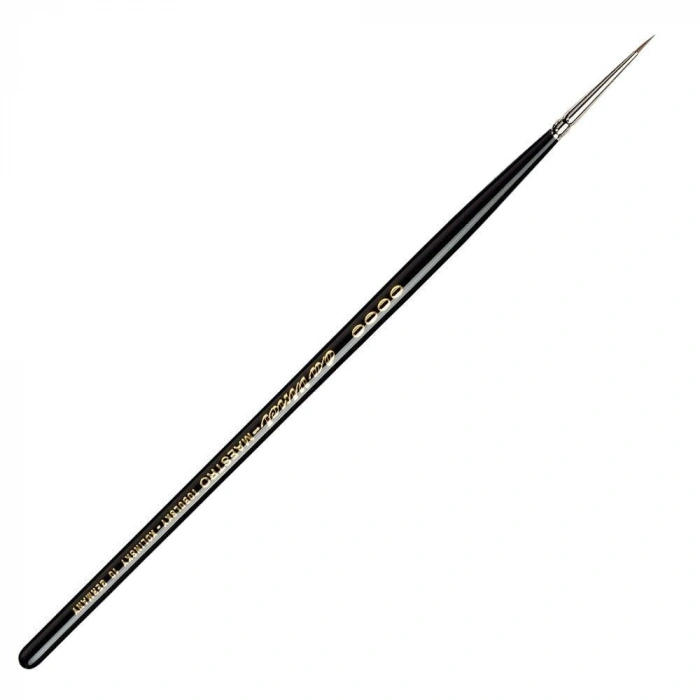 Da Vinci Maestro Seri 10 Kızıl Samur Kılı Yuvarlak Tezhip Ve Sulu Boya Fırçası No:4/0