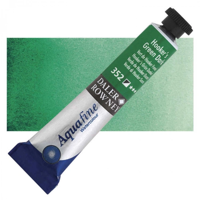 Daler Rowney Aquafine Tüp Sulu Boya 8 ml. 352 HOOKERS GREEN