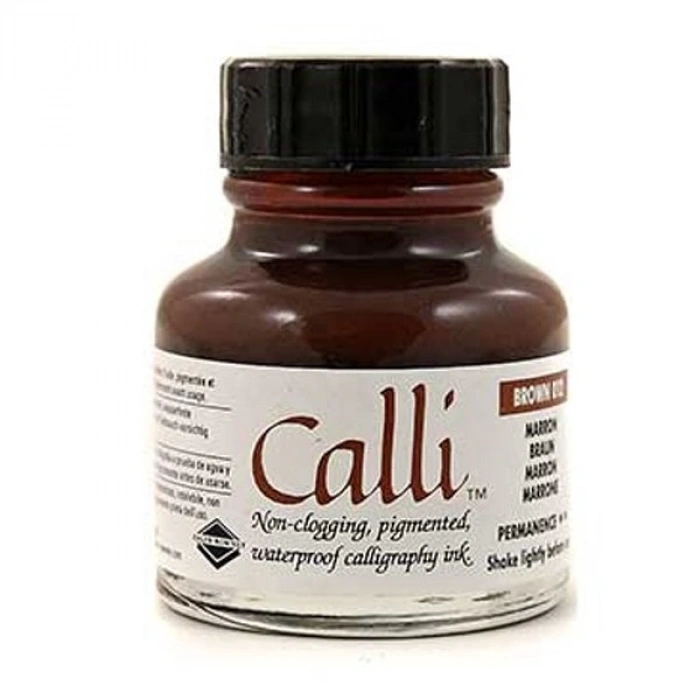 Daler Rowney Calli Kaligrafi Mürekkebi 012 29,5ml Brown