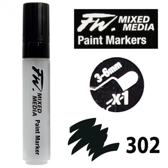 Daler Rowney FW Mix Paint Markers Seti L Yuvarlak Uç 3-6mm