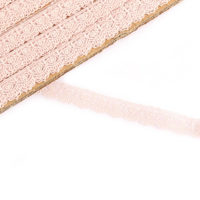 Dar Pembe Güpür Dantel 1612