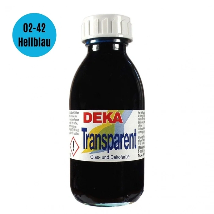 Deka Transparen Vitray Cam Boya 125ml 42 Açık Mavi