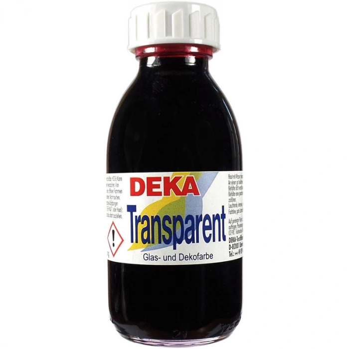 Deka Transparent Cam Boyası 125ml Karmin No:20
