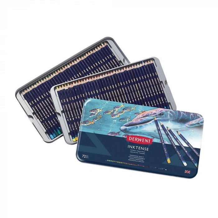 Derwent Inktense Mürekkep Bazlı Boya Kalemi 72 Renk
