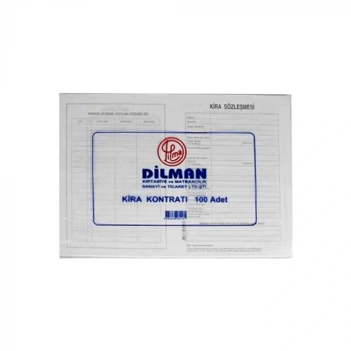 Dilman Kira Kontratı 100lü Paket
