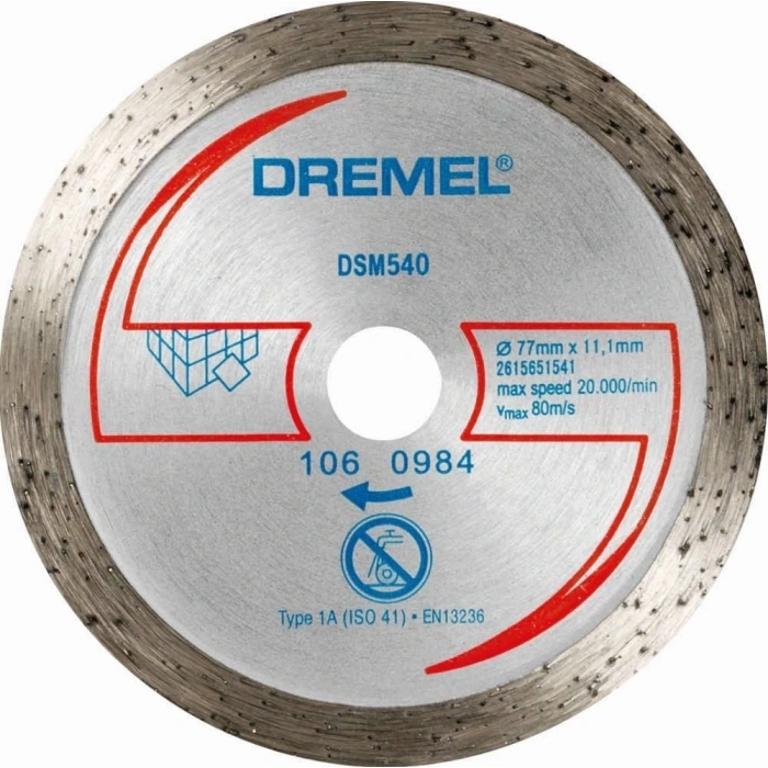 Dremel DSM20 İçin Elmas Fayans Kesme Diski (DSM540) - 2615S540JB