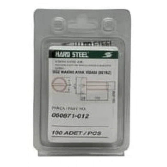 Düz Makine Ayak Vidası Beyaz / 060671-012 100ADET