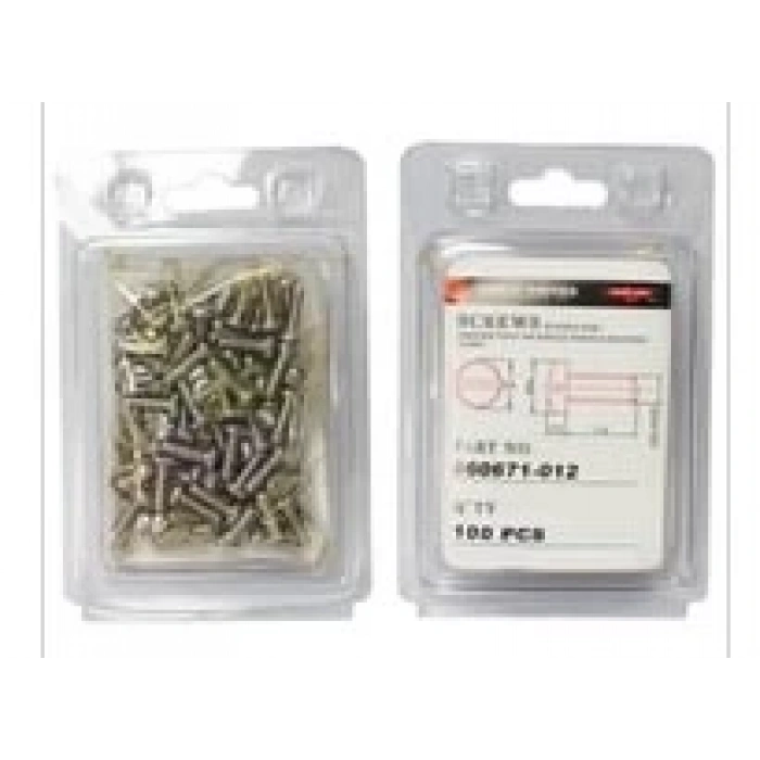 Düz Makine Ayak Vidası Nikel / 060671-012 100ADET