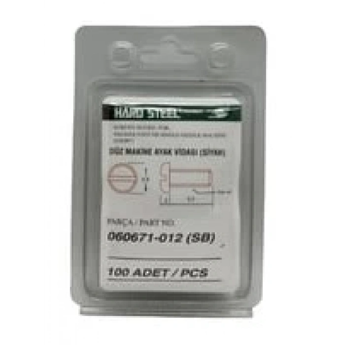 Düz Makine Ayak Vidası Siyah / 060671-012 100ADET