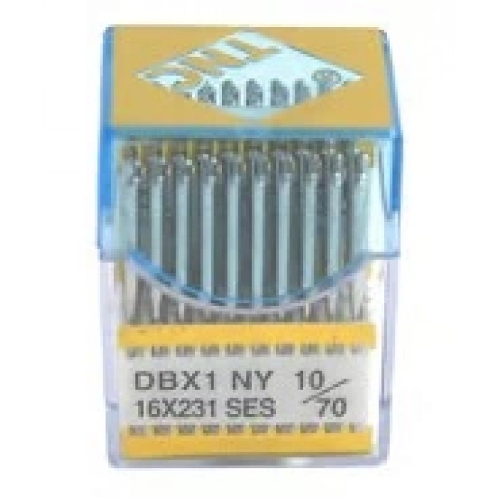 Düz Makine İnce Dip Yanmaz Dikiş İğnesi / DBX1 SES PVD 10/70 100ADET