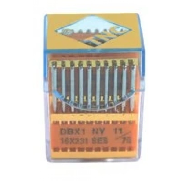 Düz Makine İnce Dip Yanmaz Dikiş İğnesi / DBX1 SES PVD 11/75 100ADET