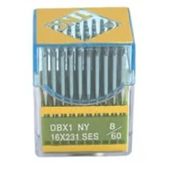 Düz Makine İnce Dip Yanmaz Dikiş İğnesi / DBX1 SES PVD 8/60 100ADET