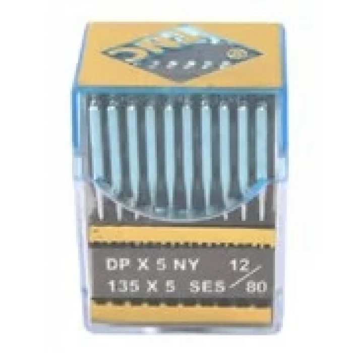 Düz Makine Kalın Dip Yanmaz Dikiş İğnesi / DPX5 SES PVD 12/80 100ADET