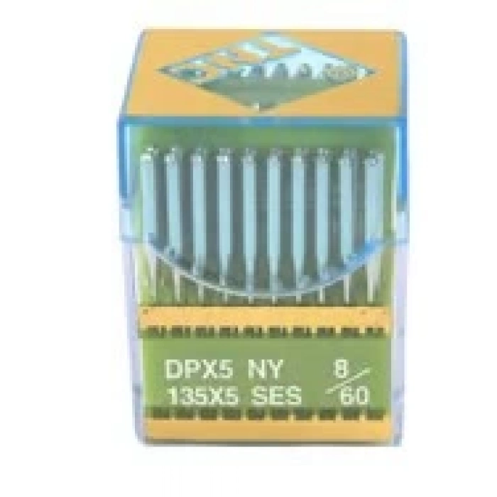 Düz Makine Kalın Dip Yanmaz Dikiş İğnesi / DPX5 SES PVD 8/60 100ADET