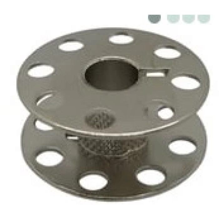 Düz Makine Metal Beyaz Tırnaklı-İçi Tırtıklı Masura / 270010QWS(3S)