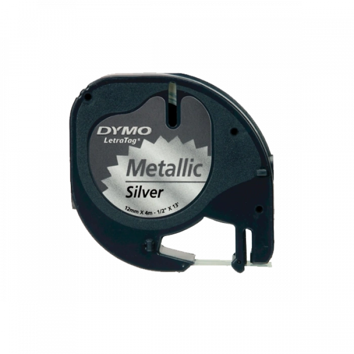 Dymo Letratag Şerit Metalik 12 MMx4 MT Gri 91208