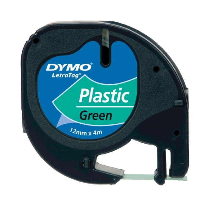 Dymo Letratag Şerit Plastik 12 MMx4 MT Yeşil 91204
