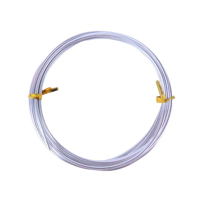 Dytac Alüminyum Tel Yuvarlak 2mm x 2m Gümüş