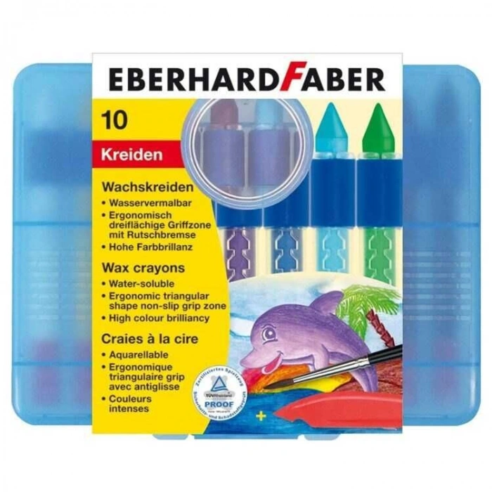 Eberhard Faber Sulandırılabilir Mumlu Pastel Boya 10 Renk