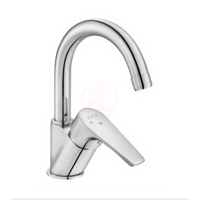 Eca Niobe Lavabo Bataryası Kuğu Borulu Krom