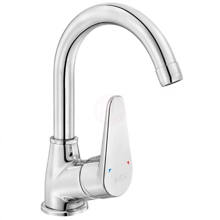 Eca Spylos Kuğu Borulu Lavabo Bataryası Krom