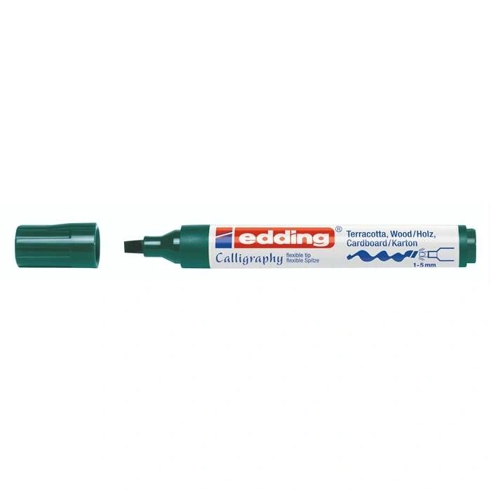 Edding 1455 Esnek Uç Kaligrafi Kalemi 1-5 mm Yeşil