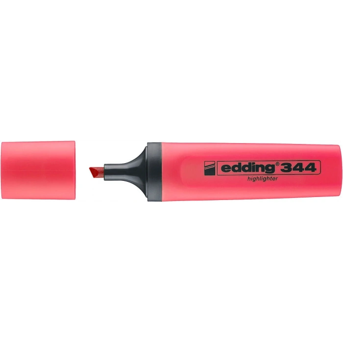 Edding 344 Highlighter Fosforlu İşaretleme Kalemi KIRMIZI