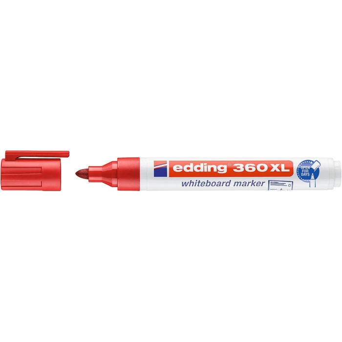 Edding 360 XL Whiteboard Marker Doldurulabilir Yazı Tahtası Kalemi Kırmızı