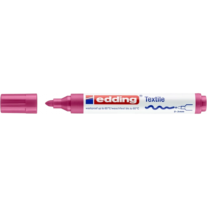 Edding 4500 Tekstil Kalemi 2-3mm Karmin