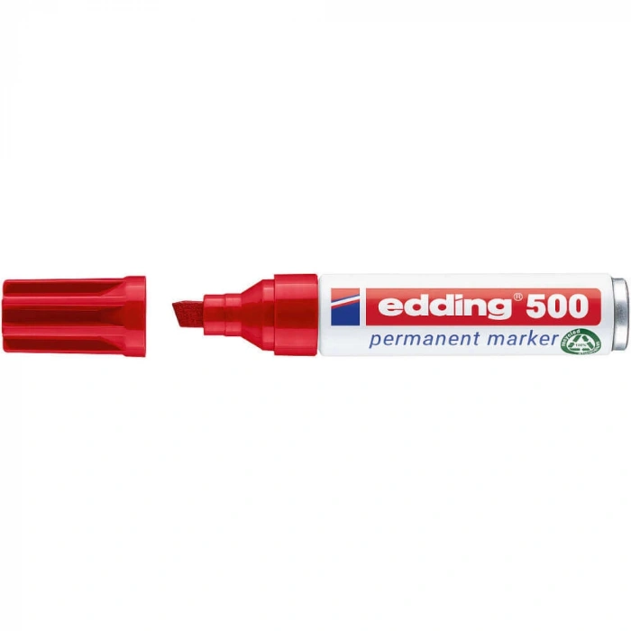 Edding 550 Yan Kesik Uç Permanent Marker Kalem 2-7 mm Kırmızı