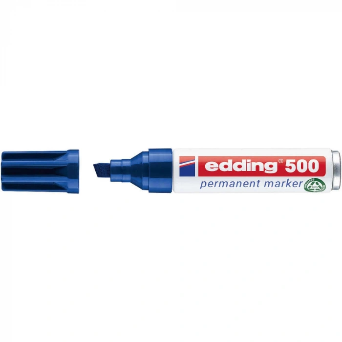 Edding 550 Yan Kesik Uç Permanent Marker Kalem 2-7 mm Mavi