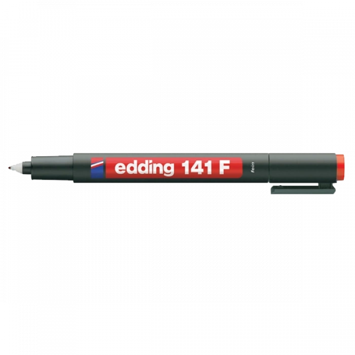 Edding Asetat Kalemi Permanent F Seri 0.6 MM Kırmızı 141F
