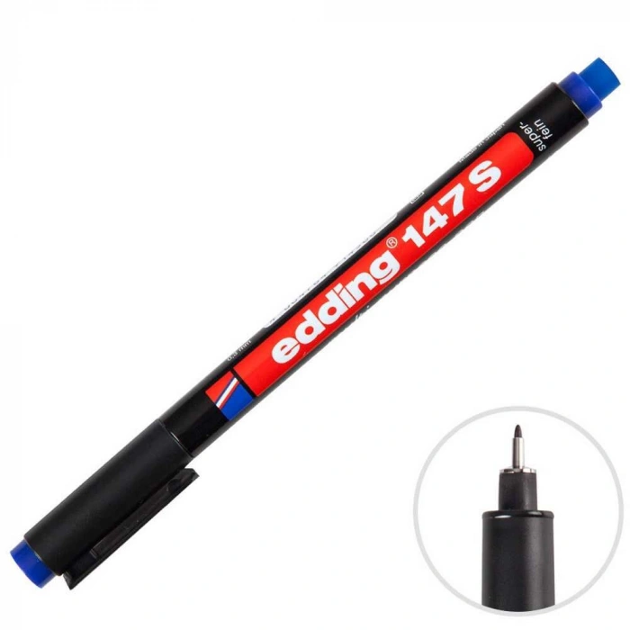 Edding Asetat Kalemi Silgili 0.3 mm Mavi