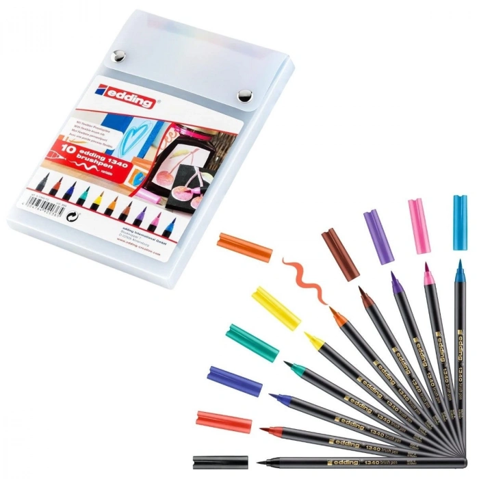 Edding Fırça Uçlu Kalem Seti 1340 10lu