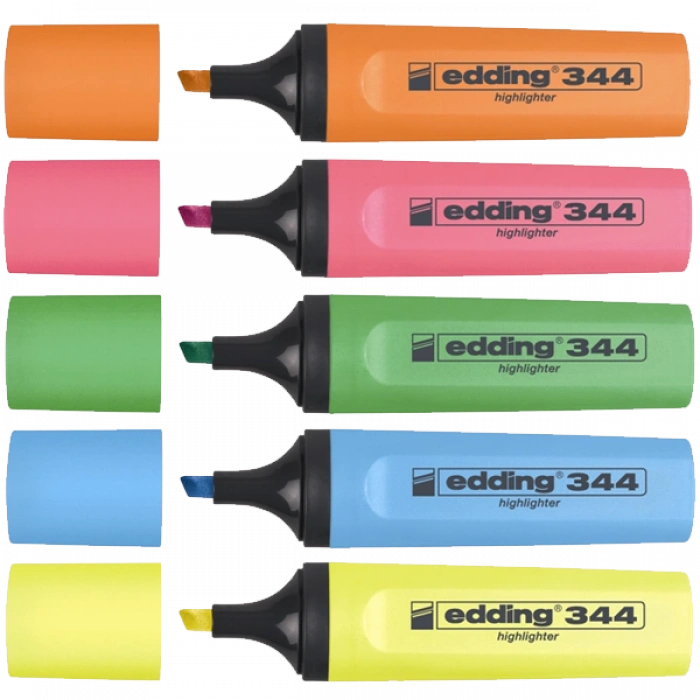 Edding Fosforlu Kalem Karışık Renk 5 Lİ 344